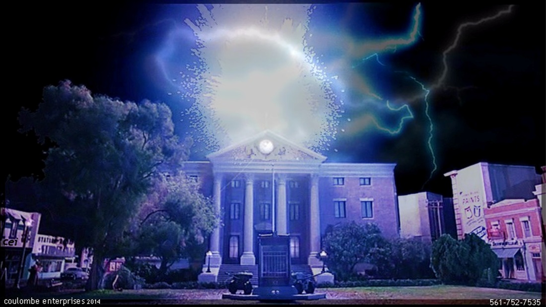 Clock Tower struck by lightning Back to the Future Doc Brown Marty McFly